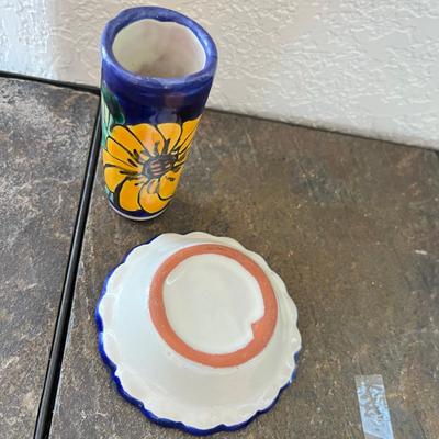 Talavera Shot glass and tray