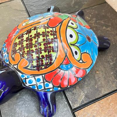 Talavera Turtle Figure