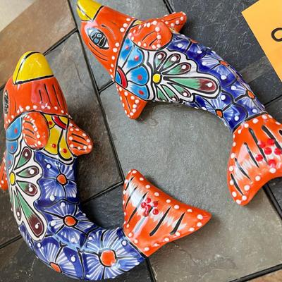 Talavera Pottery Dolphin Wall Hanging