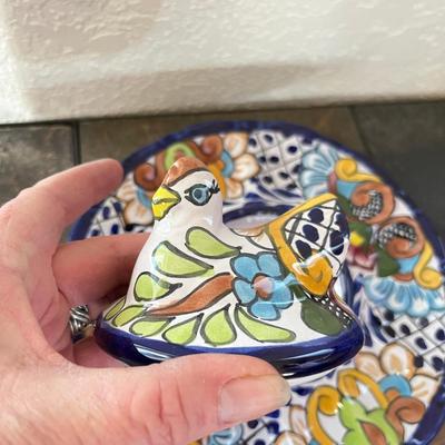 Talavera Pottery Hen on Nest Egg Dish