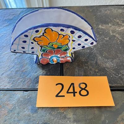 Talavera Pottery Napkin Holder