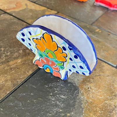 Talavera Pottery Napkin Holder