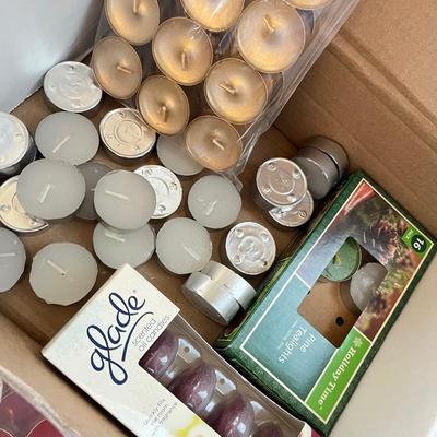 Box of tea lights & candle warmer
