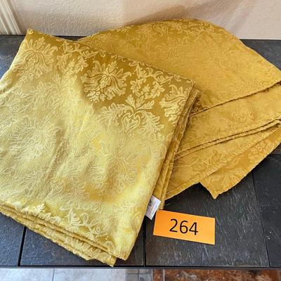 2 Gold Table Cloths