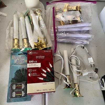 8634 Christmas Deco Lights & Battery Powered Candles