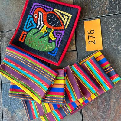 Southwest Style napkins and hot pad
