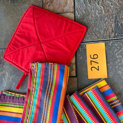 Southwest Style napkins and hot pad