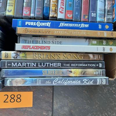Flat of DVDs