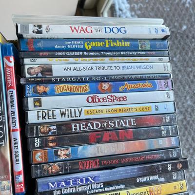 Flat of DVDs