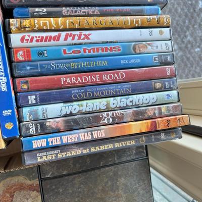 Flat of DVDs