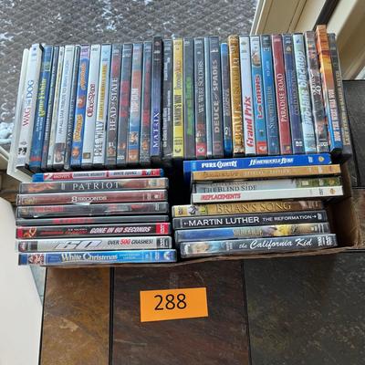 Flat of DVDs