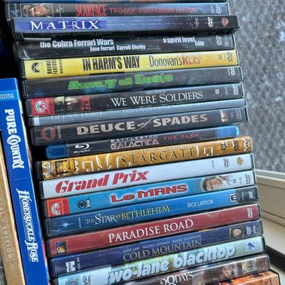 Flat of DVDs
