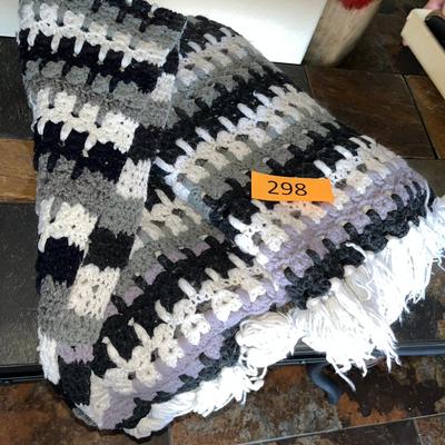 Black Gray & White Throw