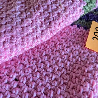 Pink Crochet Throw