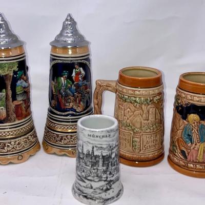 Lot of German Beer Steins