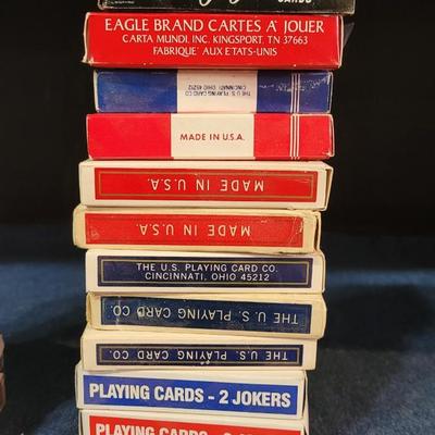 7: Vintage Playing Cards - Many Unopened