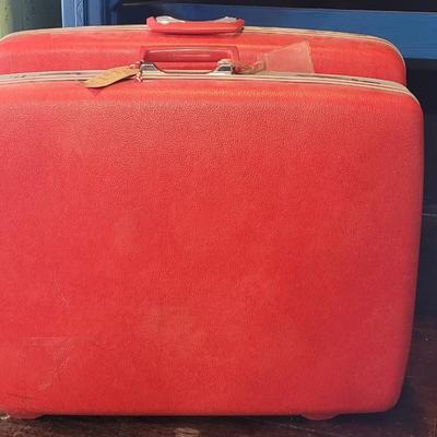 12: (2) Red Hardcase Luggage