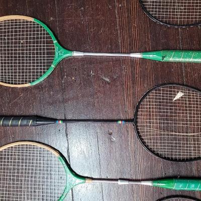 33:Vintage Badminton Set and Rackets