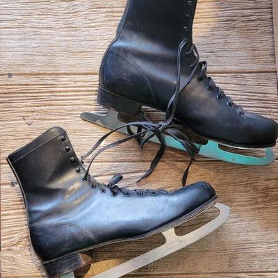 38: Vintage Ice Skates and Golf Shoes