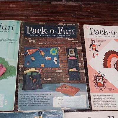 59: Vintage Large Lot of Pack o Fun Craft Magazines