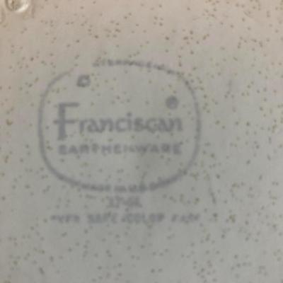 5 Franciscan Earthenware plates, Hacienda Gold  pattern