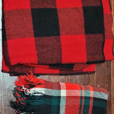 93: (2) Wool Plaid Blankets