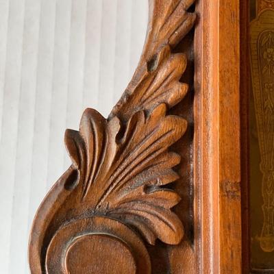 19th C. Renaissance Revival Walnut Case Mantle Clock