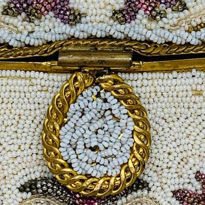 LOT 20: Vintage Beaded Clutches  & Leather Clutch