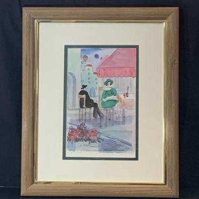 LOT 69R: Framed & Signed Leider Lithograph , Limited Edition
