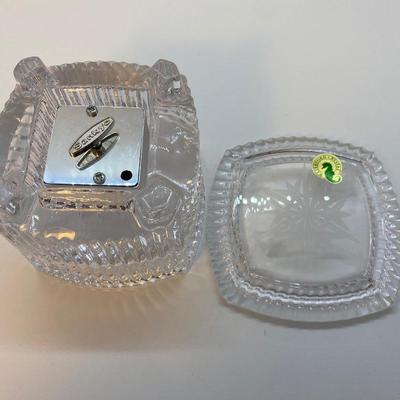 LOT 124: Waterford Crystal Music Trinket Box and Italian Plate