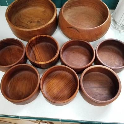 Teak Salad Bowls