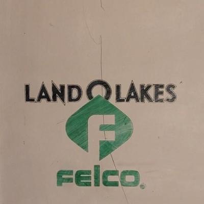 120: Vintage Metal Land O Lakes FEICO STORE Sig