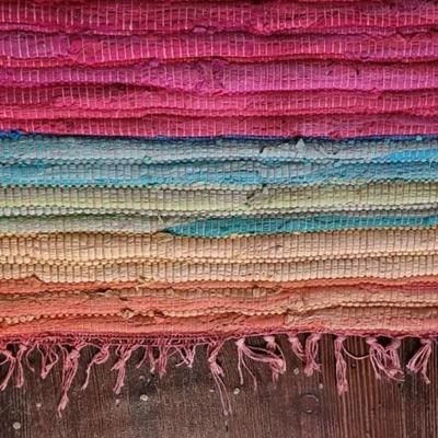 133: Multicolored Rag Rug
