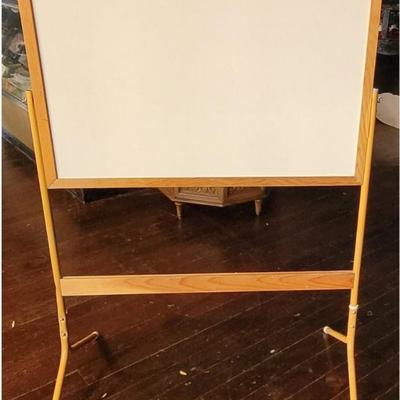 137: Vintage Chalkboard and Crayon Board on a Stand