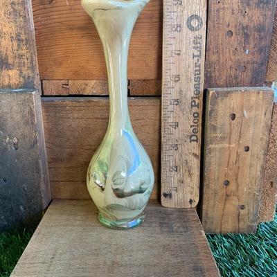 Beautiful Vintage Swirled Pottery Bud Vase