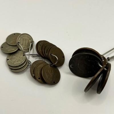 8763 Antique Coins 1816, 1818 Coronet Head Large Cent, 1893 Columbian Exposition Half Dollar & more