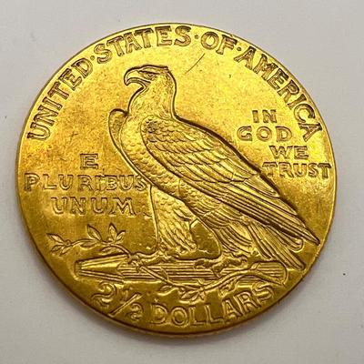 8773 Indian Head 1913 $2.50 Gold Coin