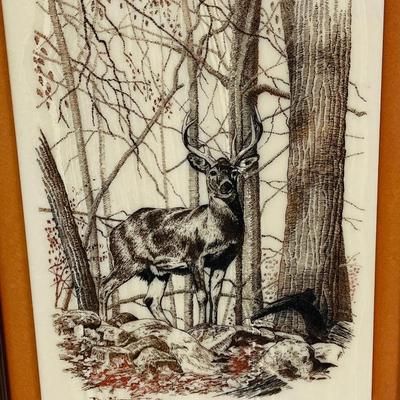 DON NORTHCUTT ~ 1986 Buck Marble Etching
