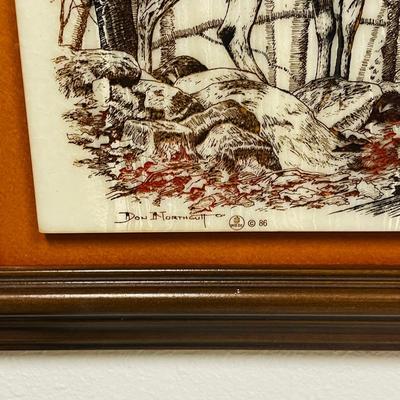 DON NORTHCUTT ~ 1986 Buck Marble Etching