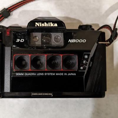 Nishika N8000 3D 35mm Camera and Accessories
