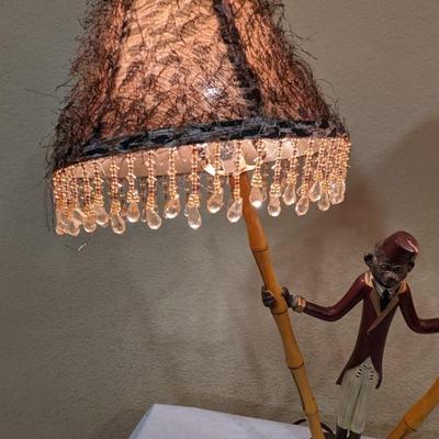 Import Collection Bellhop Monkey Double Lamp