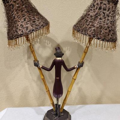 Import Collection Bellhop Monkey Double Lamp