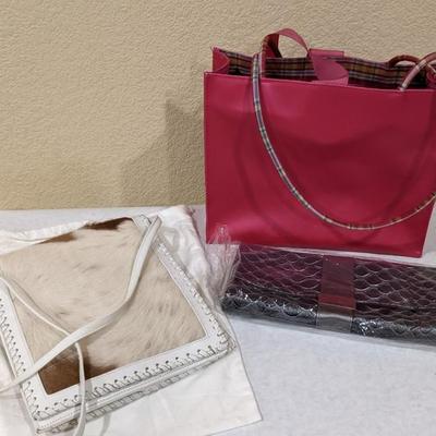 Handbag Assortment-Alden Howard Cow Hide Purse