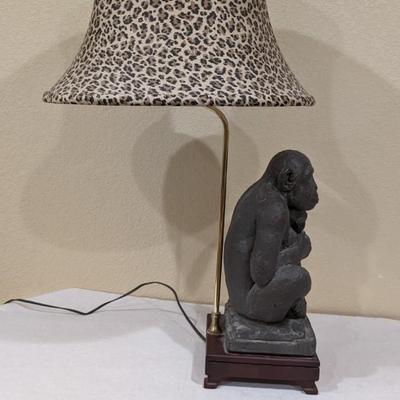1990's Sitting Chip and Baby Table Lamp