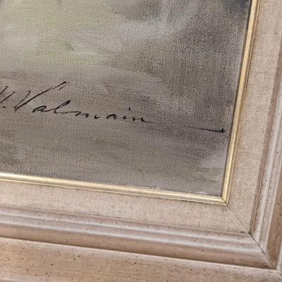 Mid Century M.Valmain Parisian Oil Painting