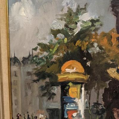 Mid Century M.Valmain Parisian Oil Painting