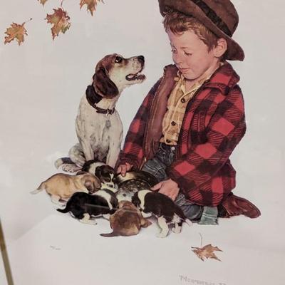 Numbered & Framed Norman Rockwell Offset Lithographs