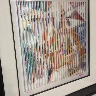 Numbered & Framed 'Destiny Carnival' Optical Art by Agam