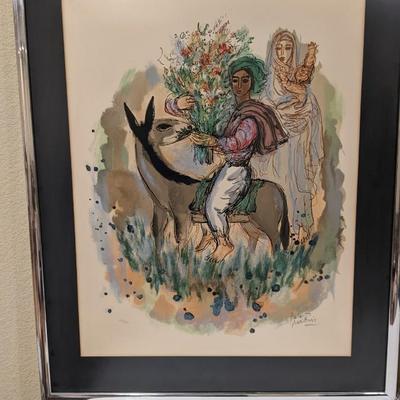 Framed W/ Provenance Vintage Reuven Rubin (Reuben) Israeli Art Lithographs