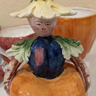 4 Horchow Italy Neiman Marcus Garden Of Eden Fairies Condiment Jelly Jars